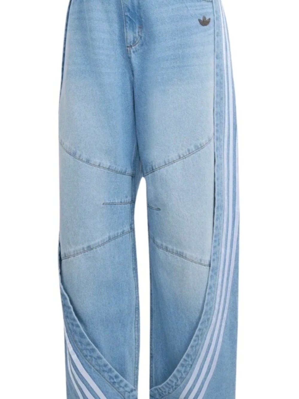 Adidas Banana Denim Jeans In Light Denim - Picture 2 of 5